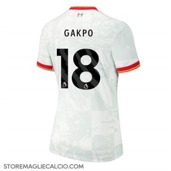Liverpool Cody Gakpo #18 Maglia Gara Terza Repliche 2024-25 Donna